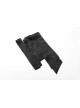 High Collar Front Chest Flounce Retro Metal Button Lantern Sleeve Black Gothic Jacquard Shirt