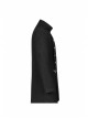 Stand-Up Collar Front Metal Button Waist Button Loop Decoration Black Punk Woolen Jacket