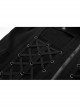 Front Lace-Up Decoration Long Sleeve Black Punk Knit Hoodie Coat