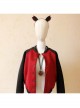 Retro Personality Exaggerated Bat Long Black Lace Lanyard Trendy Female Sweater Chain