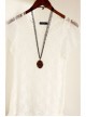 Retro Personality Exaggerated Bat Long Black Lace Lanyard Trendy Female Sweater Chain