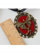 Retro Personality Exaggerated Bat Long Black Lace Lanyard Trendy Female Sweater Chain