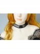 Simple Street Shooting All-match Sexy Black Angel Ribbon Halloween Prom Party Choker