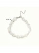 Baroque Personality Fashionable Party Prom Dress White Crystal Pearl Bow Short Necklace