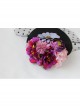 Fashion Personality Exaggerated Halloween Color Flowers Polka Dot Net Yarn Black Top Hat Hairpin