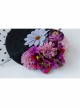 Fashion Personality Exaggerated Halloween Color Flowers Polka Dot Net Yarn Black Top Hat Hairpin