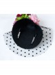 Fashion Personality Exaggerated Halloween Color Flowers Polka Dot Net Yarn Black Top Hat Hairpin