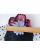 Fashion Personality Exaggerated Halloween Color Flowers Polka Dot Net Yarn Black Top Hat Hairpin