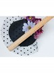 Fashion Personality Exaggerated Halloween Color Flowers Polka Dot Net Yarn Black Top Hat Hairpin