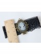 Retro Gothic Victorian Black Lace Retro Beauty Head Elastic Personality Armband