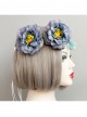 Fashion Leisure Seaside Tourism Blue Flowers Tassel Garland Christmas Prom Party Hair Band