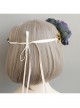 Fashion Leisure Seaside Tourism Blue Flowers Tassel Garland Christmas Prom Party Hair Band