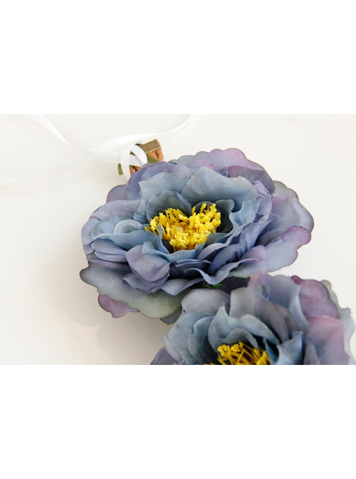 Fashion Leisure Seaside Tourism Blue Flowers Tassel Garland Christmas Prom Party Hair Band