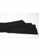 Front Metal Buckle Flare Sleeve Black Gothic Jacquard Knit Long Coat