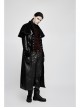 Front Metal Buckle Weave Strap Wine Red Gothic Velveteen Printing Vest
