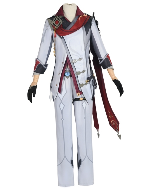 Genshin Impact Tartaglia Fatui Executive Officer Halloween Game Cosplay Costume Full Set