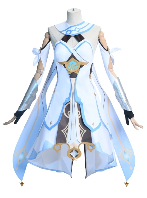 Genshin Impact Traveler Female Role Halloween Game Cosplay Costume Full Set