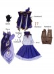 Genshin Impact Keqing Halloween Game Cosplay Costume Full Set