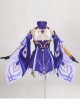 Genshin Impact Keqing Halloween Game Cosplay Costume Full Set