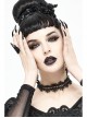 Black Gothic Hollow Pattern Alloy Ring