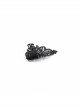 Black Gothic Hollow Pattern Alloy Ring