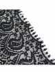 Black Gothic Tassels Hem Lace Shawl