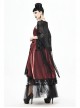 Black Gothic Tassels Hem Lace Shawl