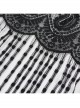 Black Gothic Tassels Hem Lace Shawl