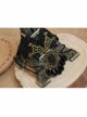 Gothic Fashion Retro Female Black Tassel Lace Flower Pearl Choker