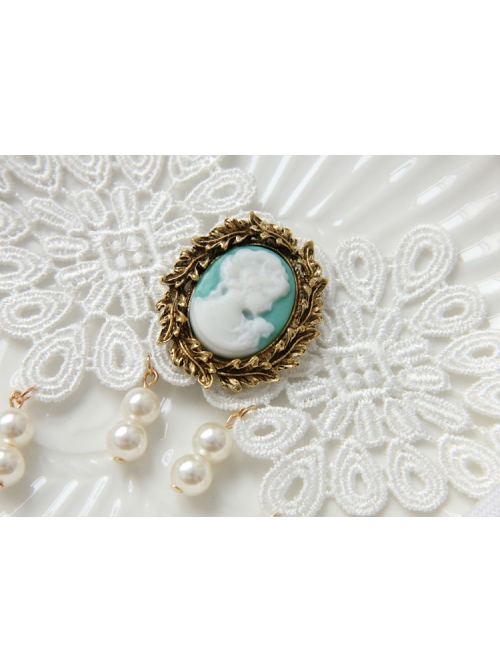 Baroque Fashion Retro Personality Beauty Head White Pearl Lace Wedding Armband