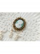 Baroque Fashion Retro Personality Beauty Head White Pearl Lace Wedding Armband