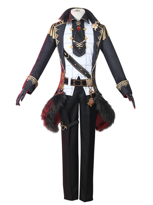 Genshin Impact Diluc Ragnvindr Halloween Game Cosplay Costume Full Set