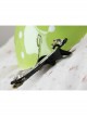 Black Gothic Baroque Retro Fashion Bow Love Heart Ruby Handmade Hairpin