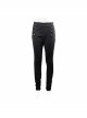 High Waist Front Waist Double-Breasted Button Black Gothic Jacquard Pants