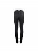 High Waist Front Waist Double-Breasted Button Black Gothic Jacquard Pants
