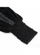 Front Decals Split Splice Mesh Black Gothic Velvet Pants
