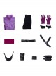 TV Drama Hawkeye Kate Bishop Purple Top Suit Style 2 Halloween Cosplay Costume Set