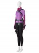TV Drama Hawkeye Kate Bishop Purple Top Suit Style 2 Halloween Cosplay Costume Set