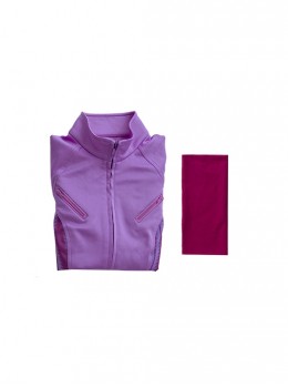 TV Drama Hawkeye Kate Bishop Purple Top Suit Style 2 Halloween Cosplay Costume Purple Top And Scarf