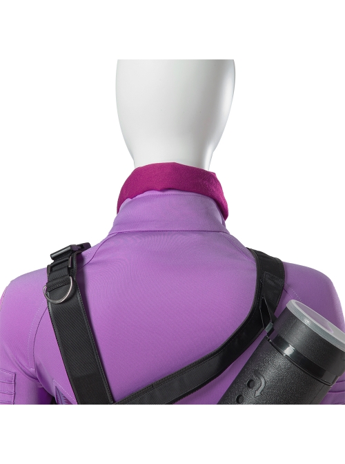 TV Drama Hawkeye Kate Bishop Purple Top Suit Style 2 Halloween Cosplay Costume Purple Top And Scarf