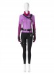 TV Drama Hawkeye Kate Bishop Purple Top Suit Style 2 Halloween Cosplay Costume Purple Top And Scarf