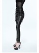 Metal Buckle Strap Side Spikers Silver Punk Waisted Leg Warmers