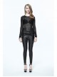 Metal Buckle Strap Side Spikers Silver Punk Waisted Leg Warmers
