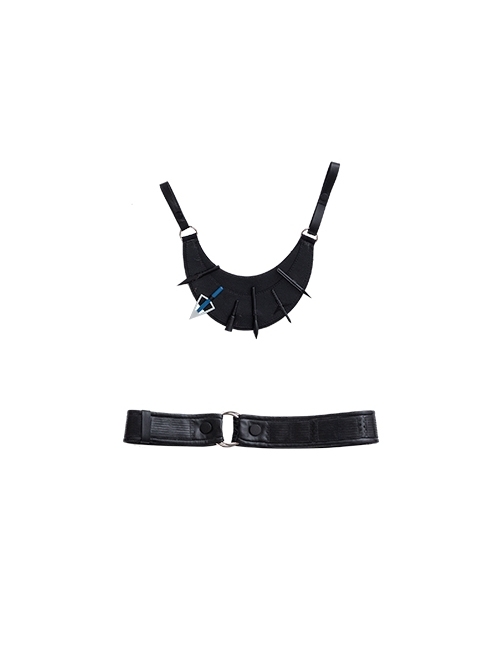 TV Drama Hawkeye Kate Bishop Purple Top Suit Style 2 Halloween Cosplay Accessories Black Waist Belt And Arrow Bag