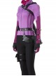 TV Drama Hawkeye Kate Bishop Purple Top Suit Style 2 Halloween Cosplay Accessories Black Waist Belt And Arrow Bag