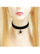 Black Gothic Punk Personality Simple Street Trend Star Female Choker