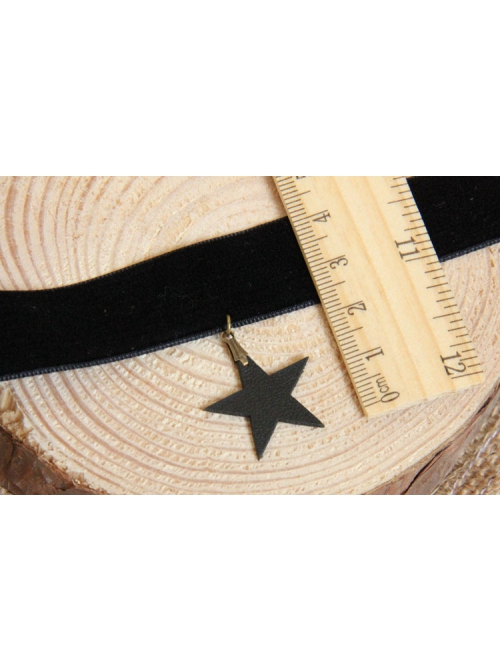 Black Gothic Punk Personality Simple Street Trend Star Female Choker