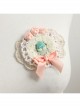 Fashion Lolita Cute Retro Swan White Lace Pink Bow Rose Flower Female Brooch