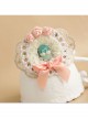 Fashion Lolita Cute Retro Swan White Lace Pink Bow Rose Flower Female Brooch