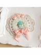 Fashion Lolita Cute Retro Swan White Lace Pink Bow Rose Flower Female Brooch